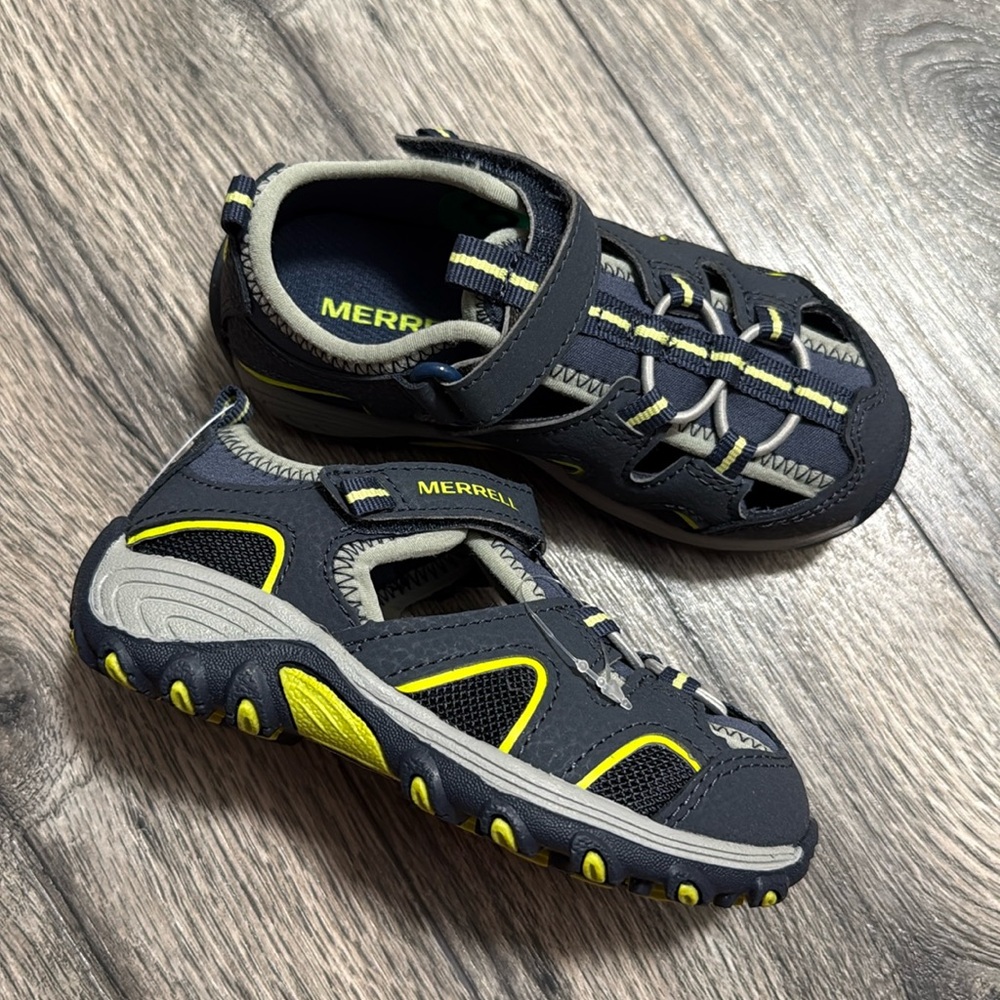 Merrell Boys Hydro Hiker US 8 Blue Outdoor Breathable Sandals new navy blue